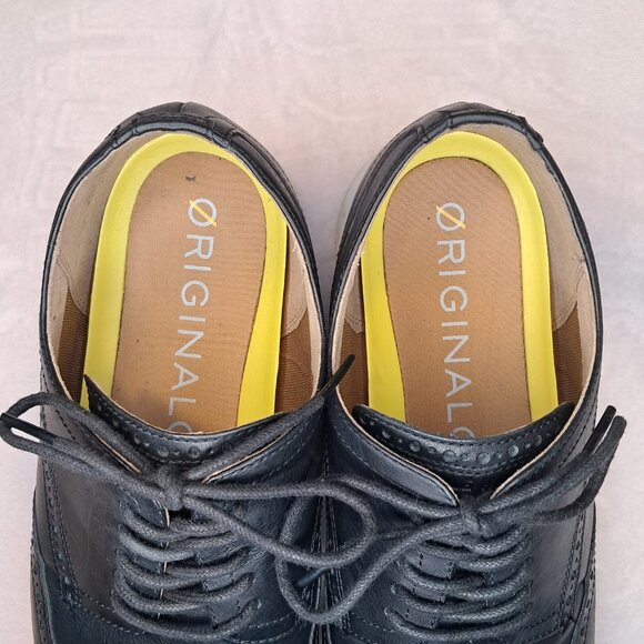Cole Haan Mens Original Grand Wingtip Oxford C26469 Shoes Black Size 11 - Picture 3 of 10